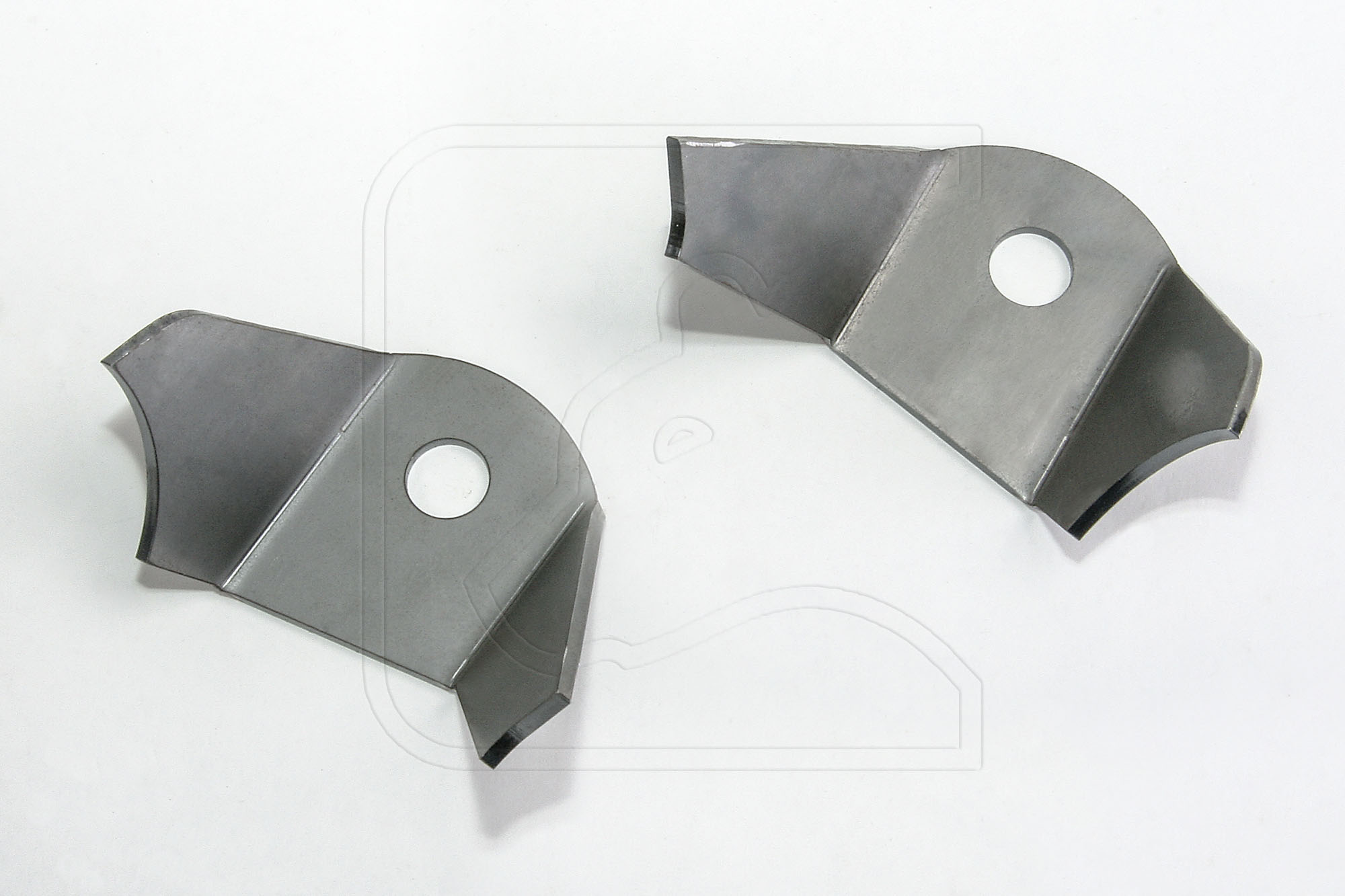 Halter für Doppeldämpferanlage, hinten